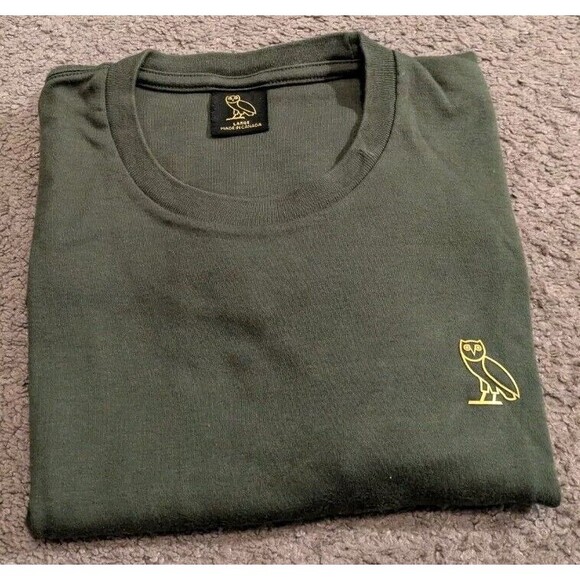 OVO Other - Octobers Very Own Drake OVO Owl Classic T-Shirt Green Made in Canada Men's Large